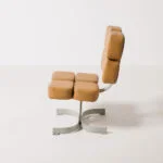 Brutalist armchair, Czechoslovakia, 1970s