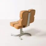Brutalist armchair, Czechoslovakia, 1970s