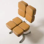 Brutalist armchair, Czechoslovakia, 1970s