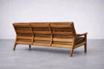 Skórzana sofa trzyosobowa, proj. Georg Thams dla A/S Vejen Polstermøbelfabrik, Dania, lata 60