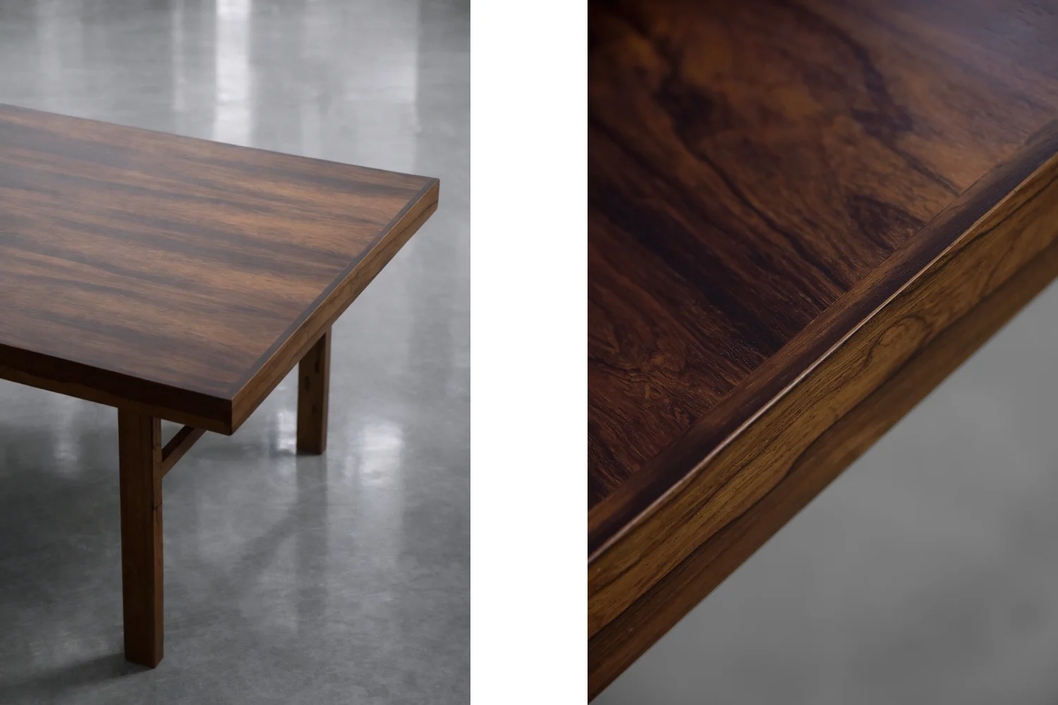 Vintage rosewood coffee table, Denmark, 1960s