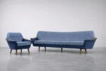 Velvet lounge suite, Holm Fabriker AB, Sweden, 1960s