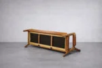 Skórzana sofa trzyosobowa, proj. Georg Thams dla A/S Vejen Polstermøbelfabrik, Dania, lata 60
