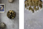Brass flush-mount ceiling light / wall sconce, Cosack Leuchten, Germany, 1960s