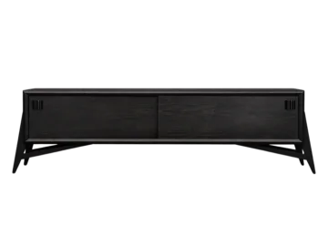 Oak sideboard with wooden handles, Scandinavia, 1960s