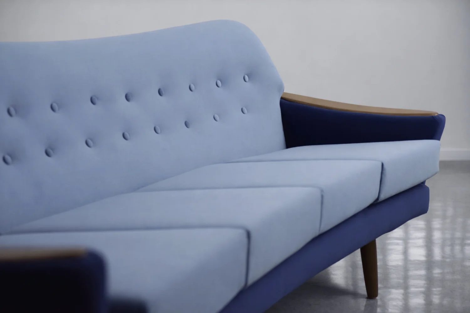 Velvet lounge suite, Holm Fabriker AB, Sweden, 1960s