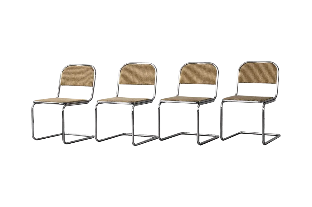 Set of 4 Cantilever Chairs, Germany, 1960s