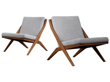 Set of Scissors armchairs, designed by Folke Ohlsson for Bodafors, Sweden, 1962