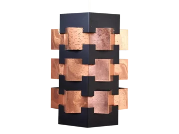 Lampa wisząca proj. Svend Aage, prod. Holm Sørensen, Dania, lata 60