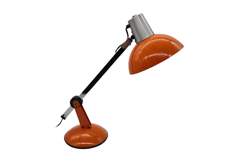 Orange desk lamp, 1970s