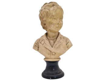 Plaster bust of a boy, 20th century