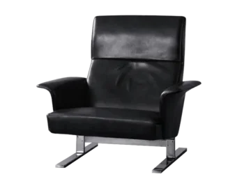 Leather lounge chair, designed by Georg Thams for A/S Vejen Polstermøbelfabrik, Denmark, 1960s