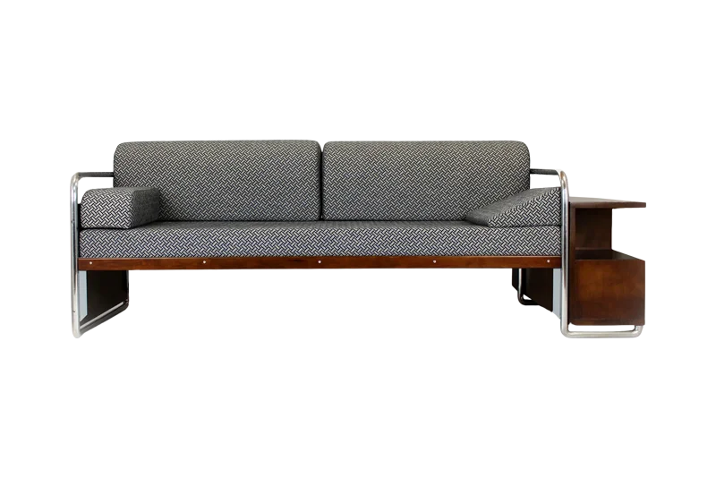 Sofa, designed by Robert Slezak, model C10, Czechoslovakia, 1930s