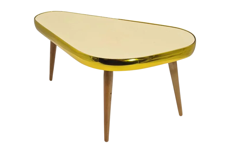 Vintage kidney-shaped coffee table, 1960s
