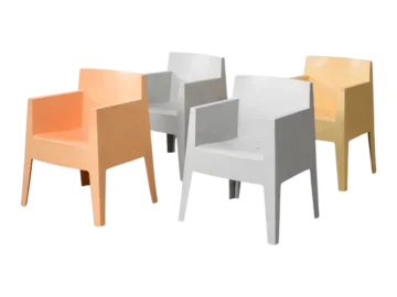 Zestaw 4 krzeseł Atlantide Collection Toy, proj. Philippe Starck dla Driade, Włochy, lata 90