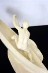 Ceramic Rower Figurine, Jihokera Bechyně, Czechoslovakia, 1950s