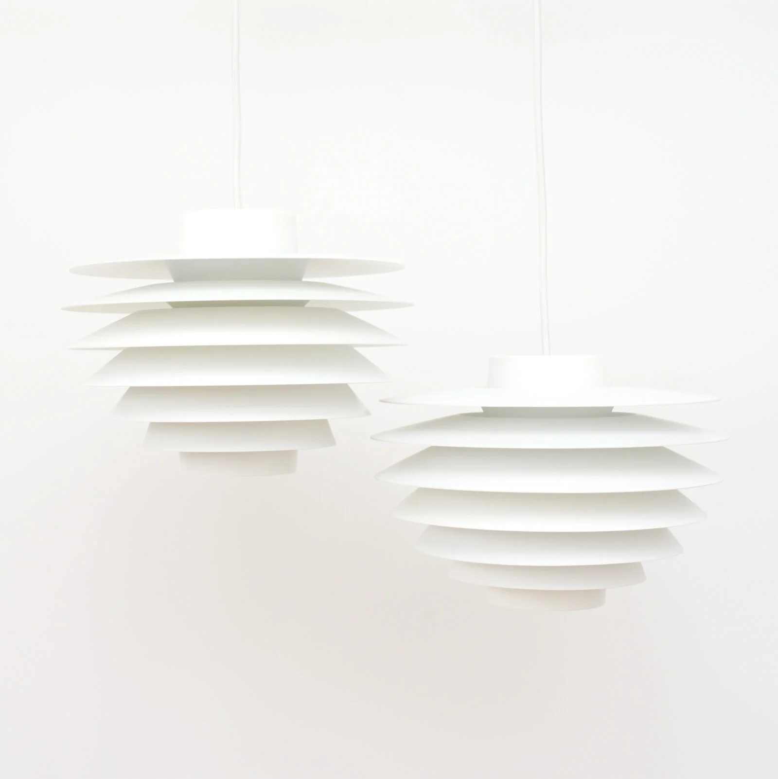 Para skandynawskich lamp Verona, proj. S. Middelboe, Dania, 1978