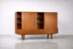 Teak highboard, Denmark, 1950s
