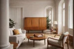 Teak highboard, Denmark, 1950s