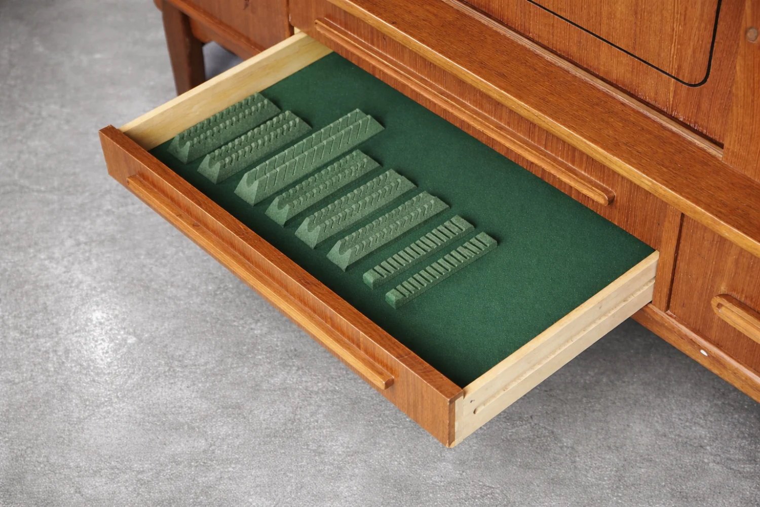 Teak highboard, Denmark, 1950s