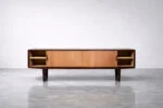 Vintage exotic wood sideboard with drawers, Denmark, 1970s