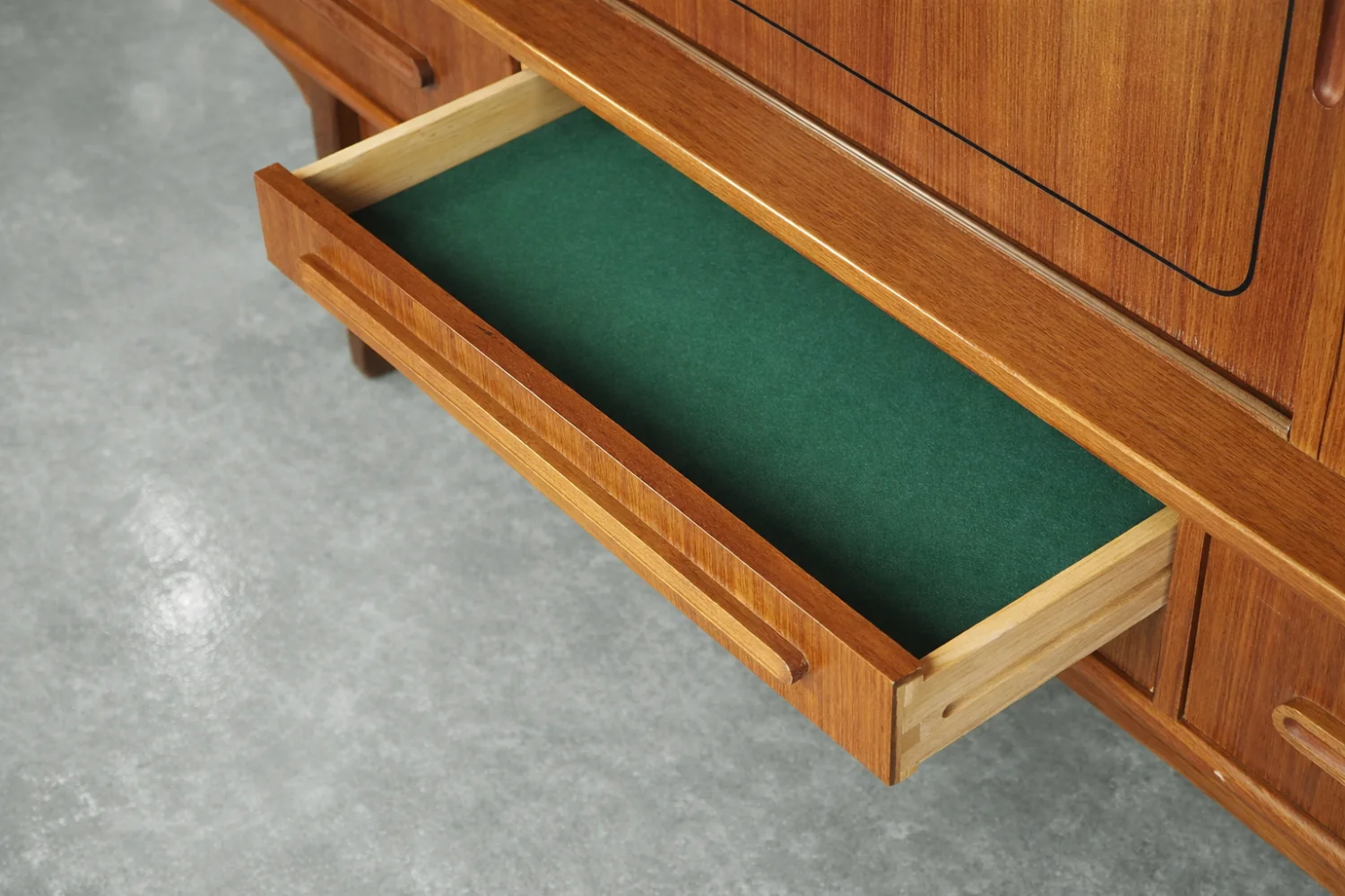 Teak highboard, Denmark, 1950s