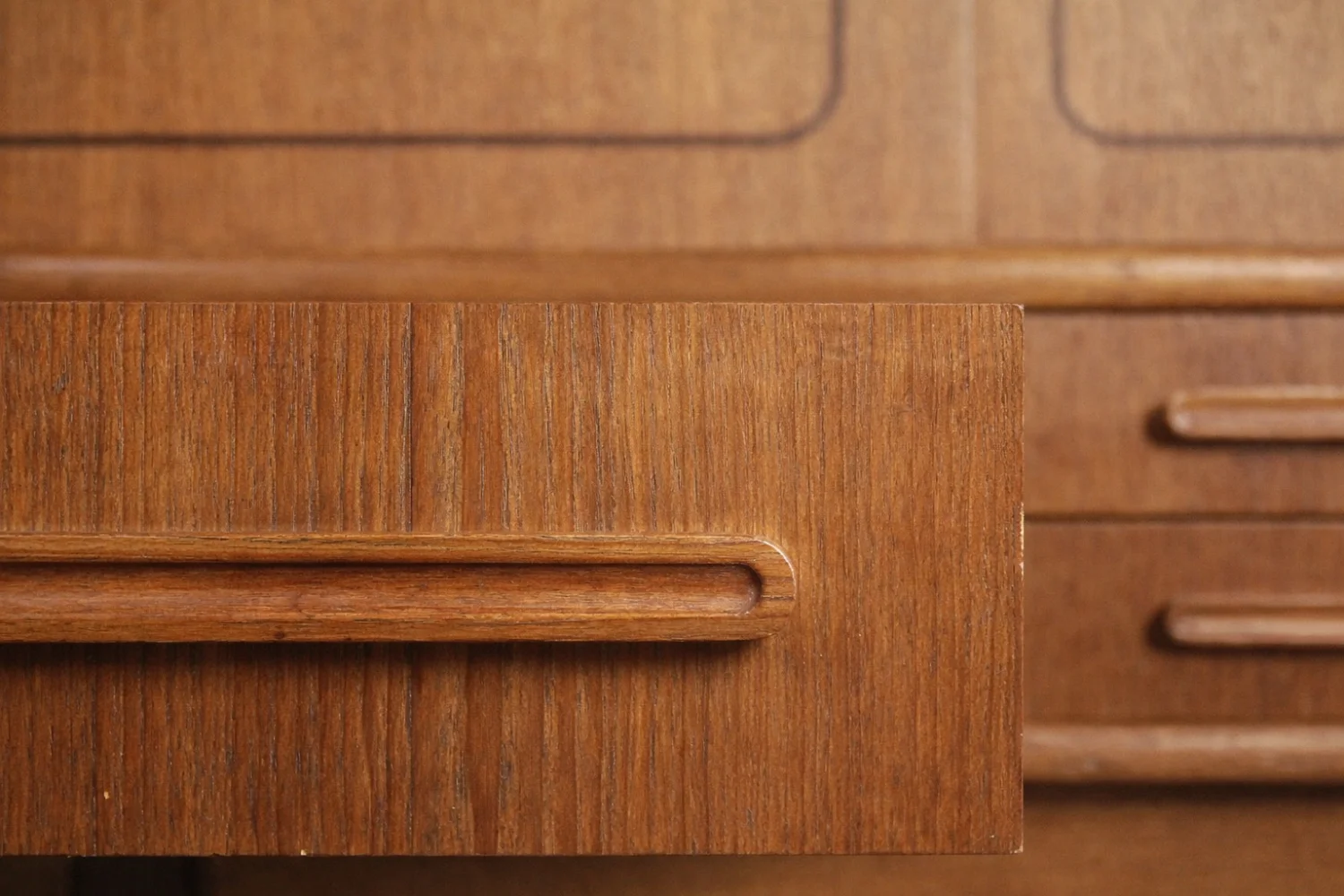 Teak highboard, Denmark, 1950s