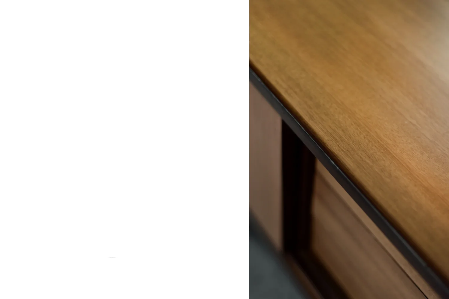 Vintage exotic wood sideboard with drawers, Denmark, 1970s