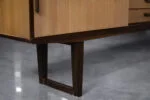 Vintage exotic wood sideboard with drawers, Denmark, 1970s