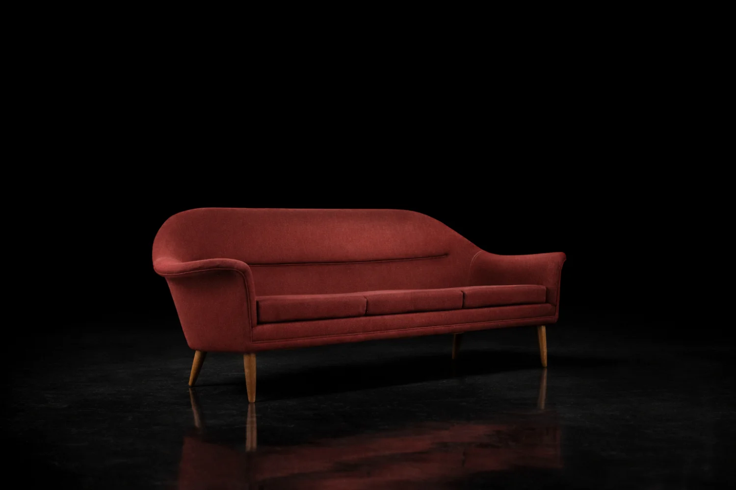 Vintage three-seater sofa, Bröderna Anderssons, Sweden, 1950s