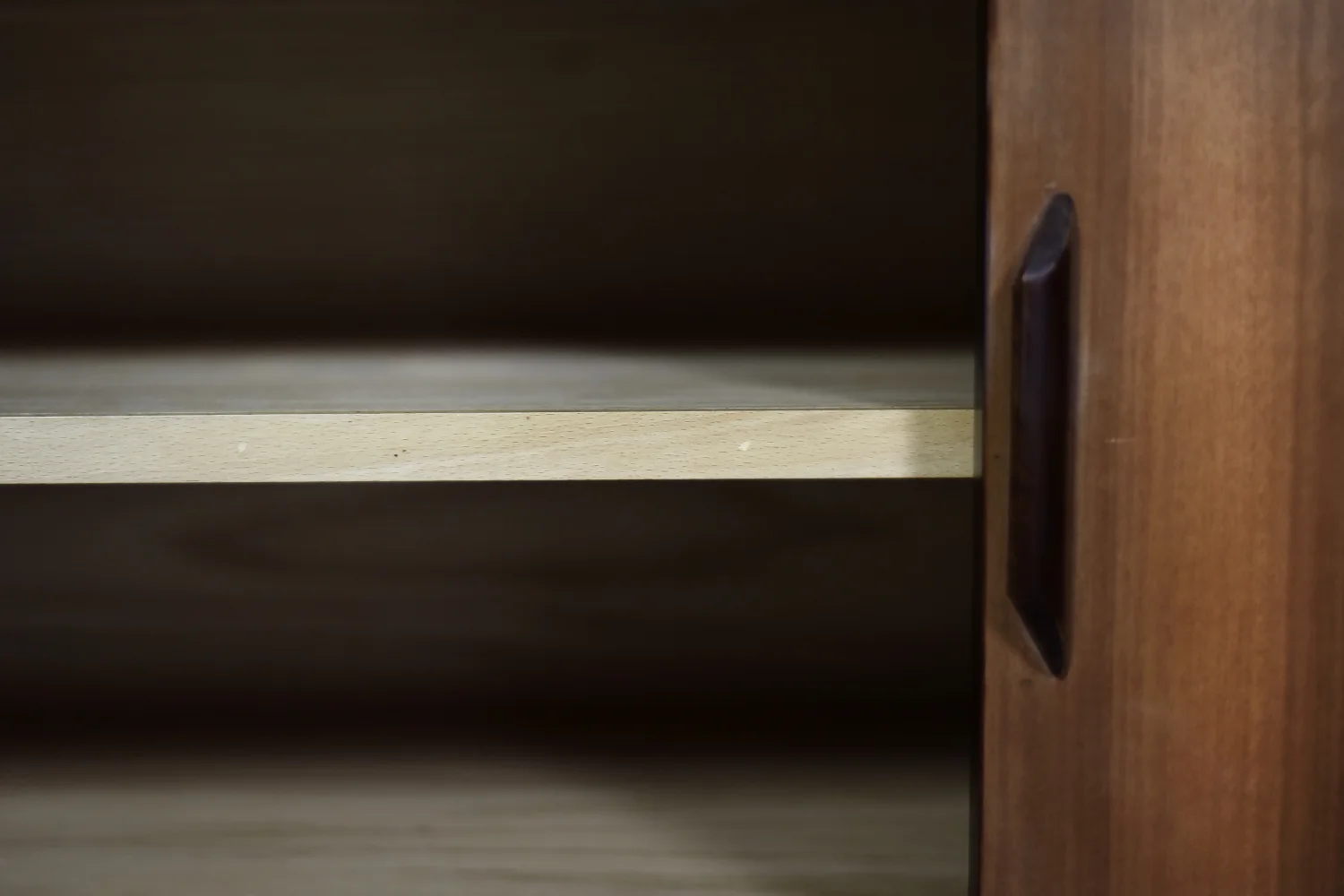 Vintage exotic wood sideboard with drawers, Denmark, 1970s