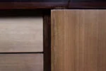Vintage exotic wood sideboard with drawers, Denmark, 1970s