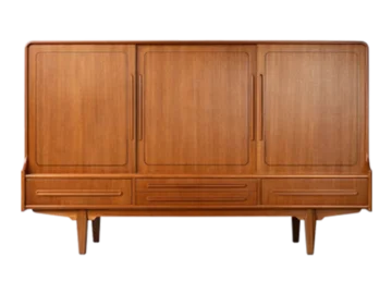 Teak highboard, Denmark, 1950s