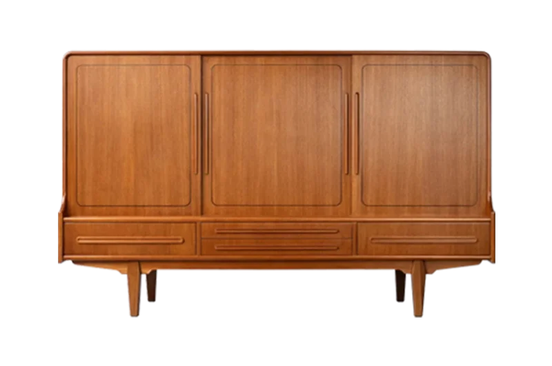 Teak highboard, Denmark, 1950s