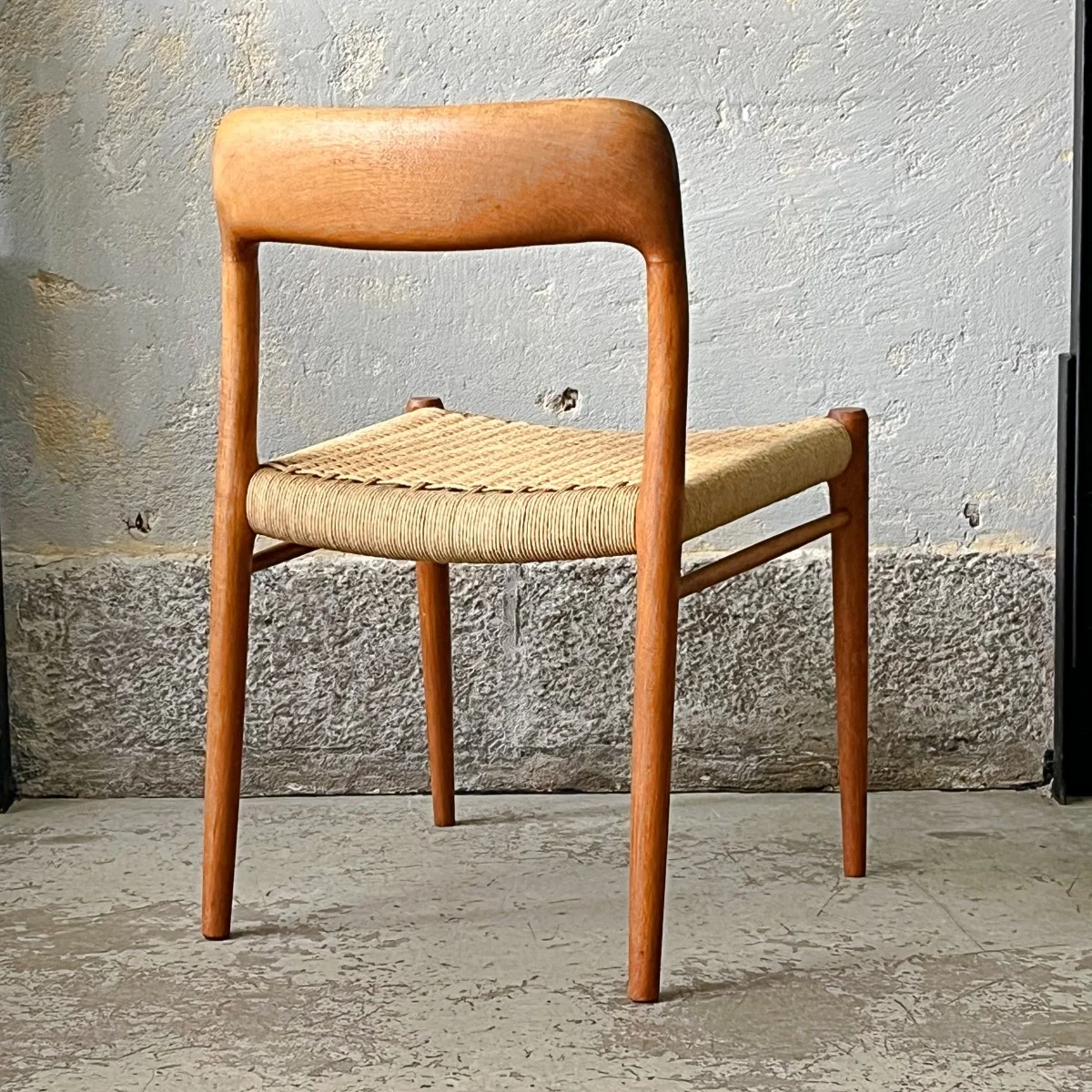 Pair of teak chairs designed by Niels Möller, Denmark, 1960s