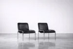 Pair of minimalist armchairs, Thonet, Germany, 1970s