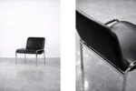 Pair of minimalist armchairs, Thonet, Germany, 1970s