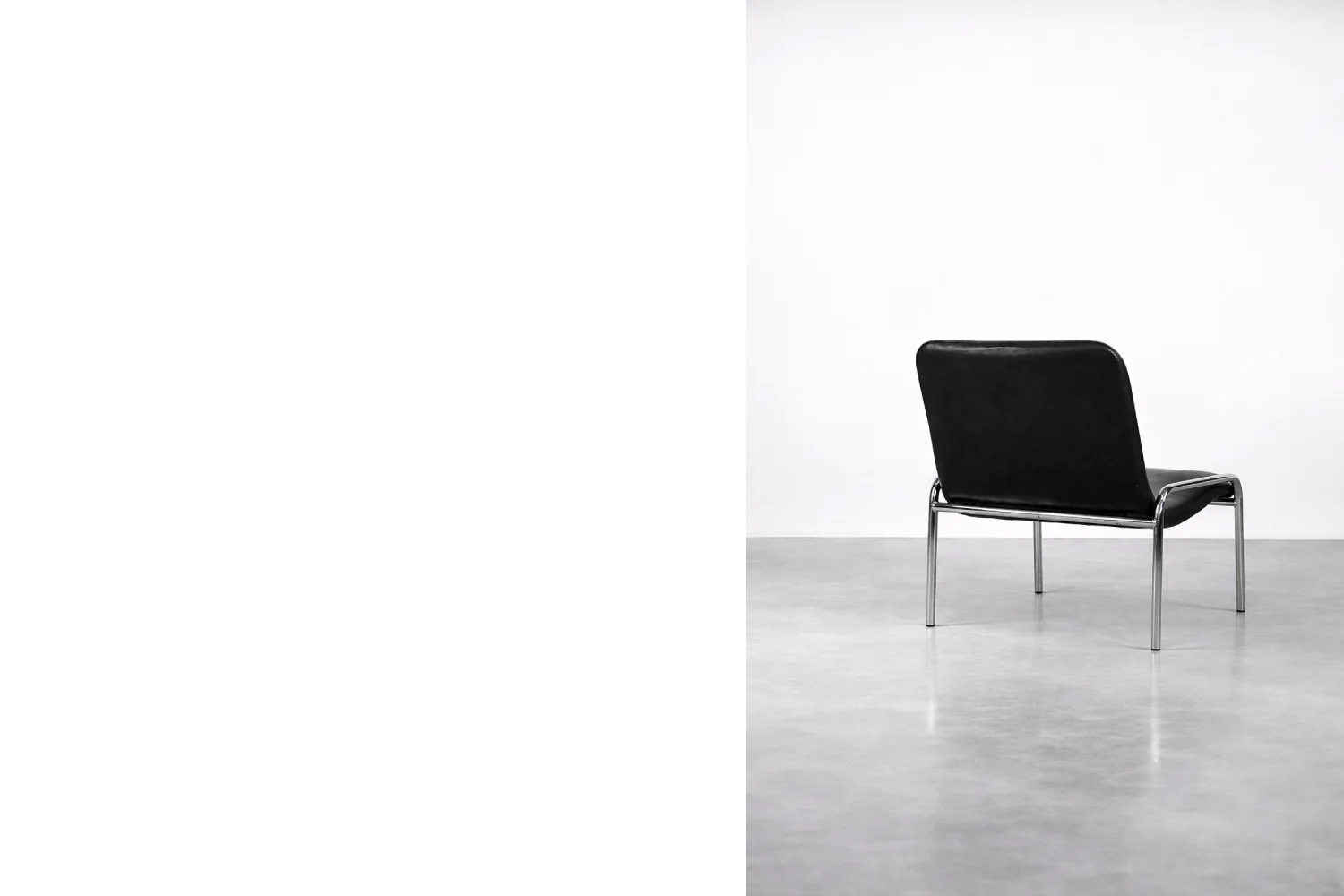 Pair of minimalist armchairs, Thonet, Germany, 1970s