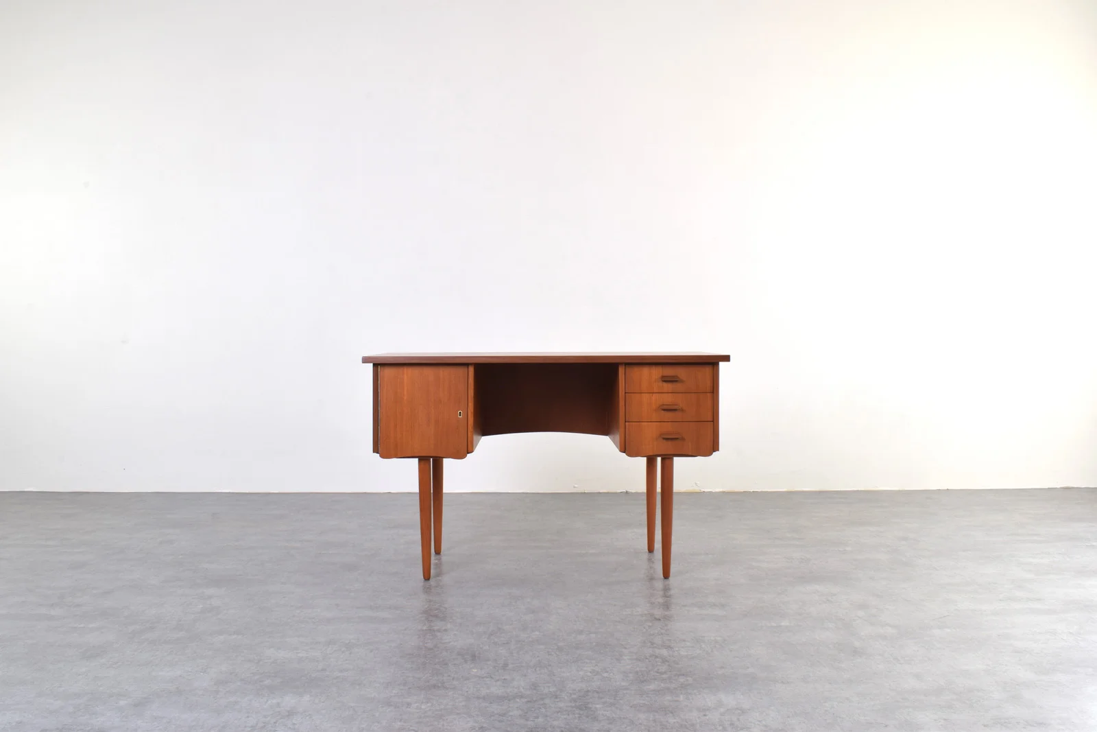 Scandinavian teak desk, Denmark, 1960s