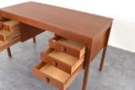 Vintage teak desk by Domino Møbler, Denmark, 1960s