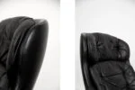 Vintage leather swivel armchair, Selig Imperial, Sweden, 1970s
