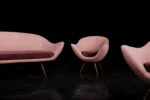 Vintage Paged seating set, PRL, 1970s