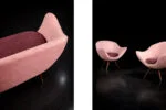 Vintage Paged seating set, PRL, 1970s