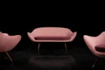 Vintage Paged seating set, PRL, 1970s