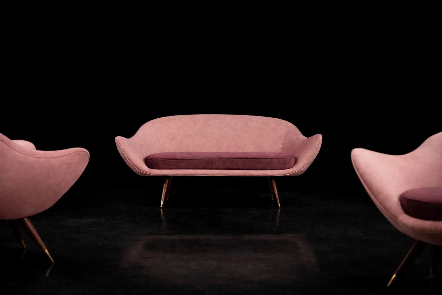 Vintage Paged seating set, PRL, 1970s