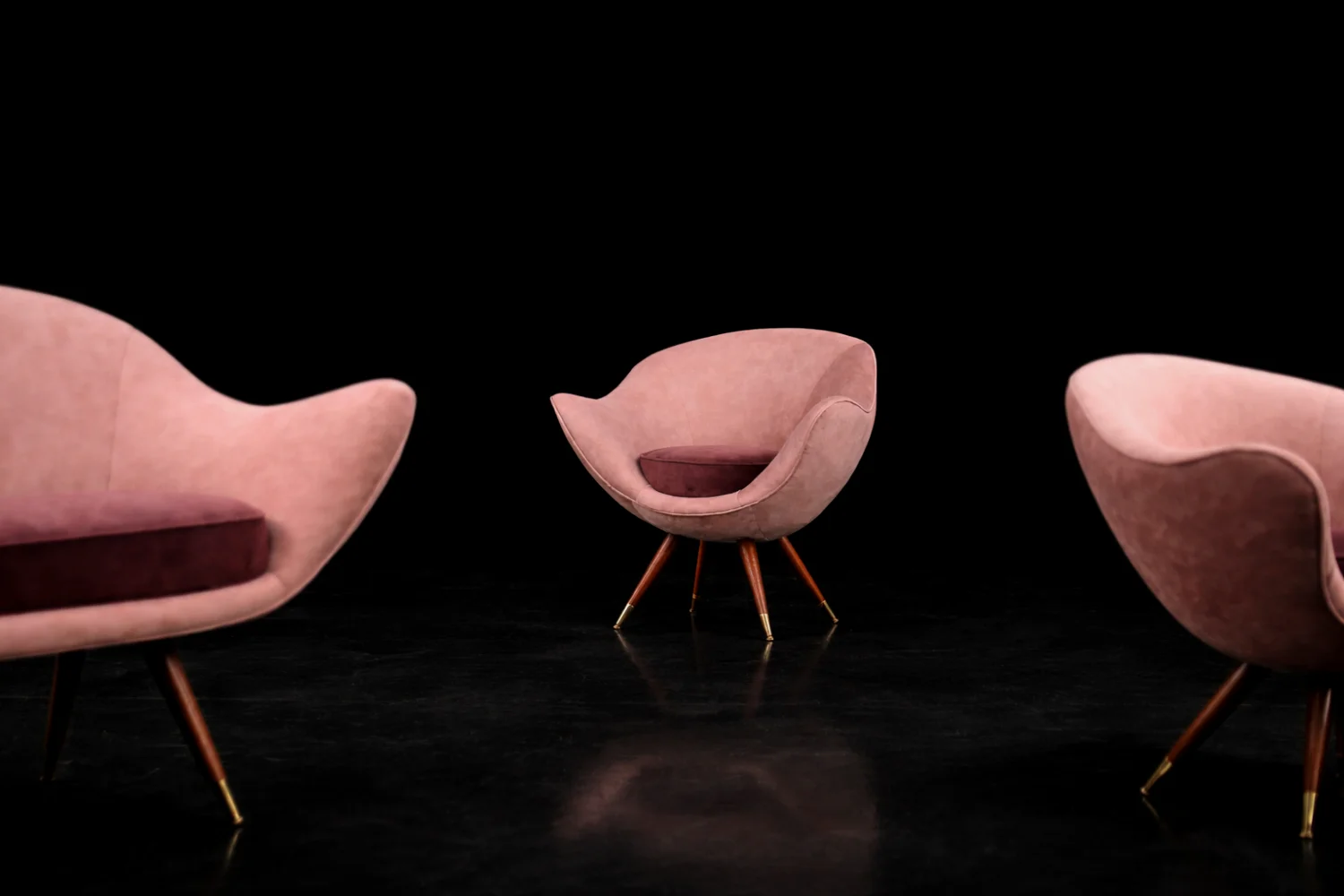 Vintage Paged seating set, PRL, 1970s