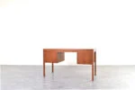 Vintage teak desk by Domino Møbler, Denmark, 1960s