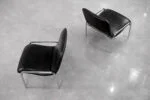 Pair of minimalist armchairs, Thonet, Germany, 1970s