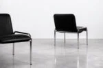 Pair of minimalist armchairs, Thonet, Germany, 1970s