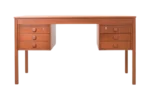 Vintage teak desk by Domino Møbler, Denmark, 1960s